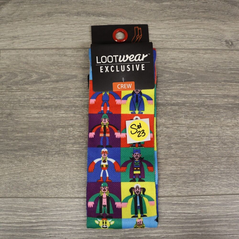 Loot Crate Wear X5 Pairs Animated TV Mix and Match Adult Non-Slip Socks - Picture 2 of 12